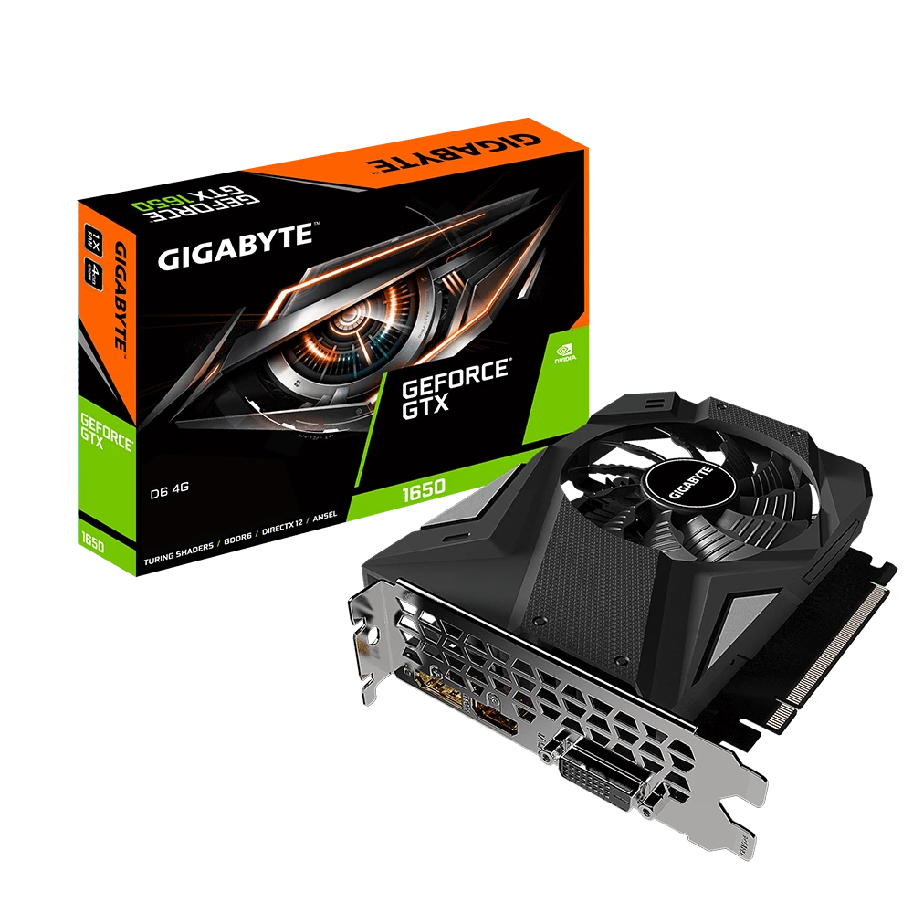 Gigabyte GeForce® GTX 1650 D6 4G  (Rev. 1.0)